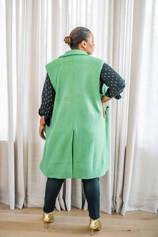 Learn to sew a back vent of a coat