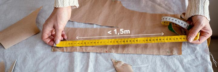 What can you sew with 1.5 m or less?