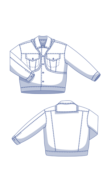 Berto Jacket Sewing Pattern (Fibre Mood x Sewlukeivo)